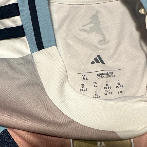 Adidas Pastel Soccer Jersey with Logos - Picture 3 of 5